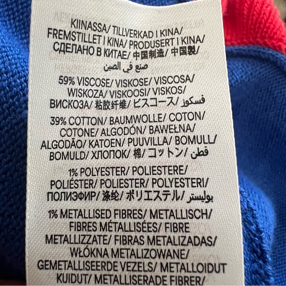 Mini Boden Nutcracker knitted sweater dress girls size 4-5y College blue red - Picture 4 of 6